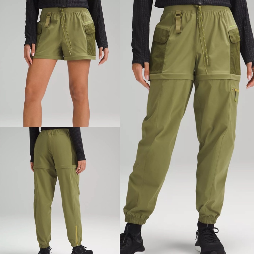 Lululemon Convertible High-Rise HR Hiking Jogger in Bronze Green
